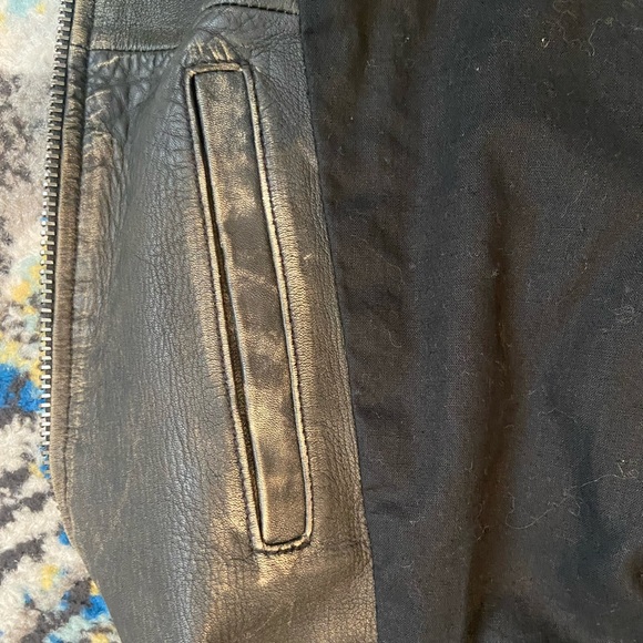 John Varvatos Distressed Biker Jacket - Picture 11 of 13